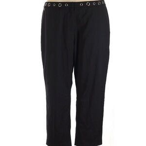 Wildfang x Debbie Harry Slim Crop Pants with Silver Grommets